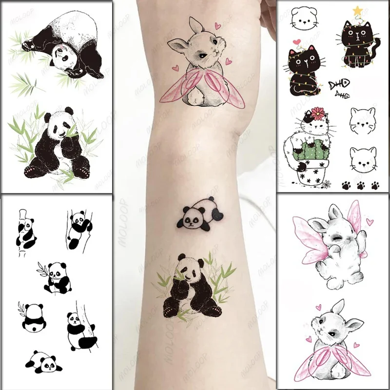 Tattoo Sticker Body Art Black White Drawing Little Element lovely panda animal Water Transfer Temporary Fake tatto flash tatoo
Tattoo Sticker Body Art Black White Drawing Little Element lovely panda animal Water Transfer Temporary Fake tatto flash tatoo