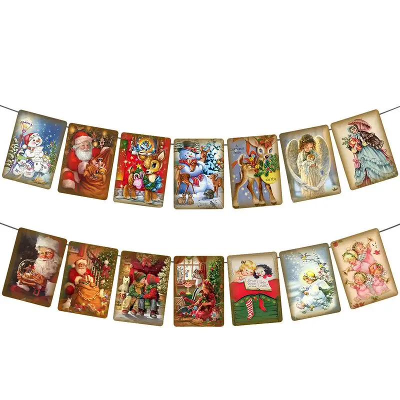 Merry Christmas Banner Vintage Victorian Style Christmas Decorations Indoor For Home Office Party Fireplace Mantle
Merry Christmas Banner Vintage Victorian Style Christmas Decorations Indoor For Home Office Party Fireplace Mantle
