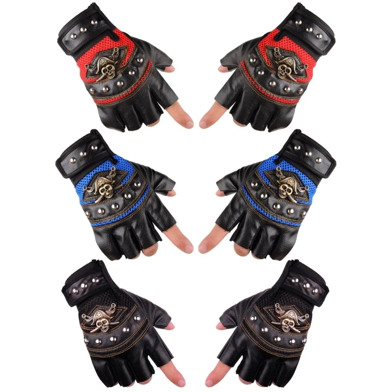 Half Finger Motorcycle Gloves Skull PU Motocross Gloves Perforated Gloves D5QD
Half Finger Motorcycle Gloves Skull PU Motocross Gloves Perforated Gloves D5QD