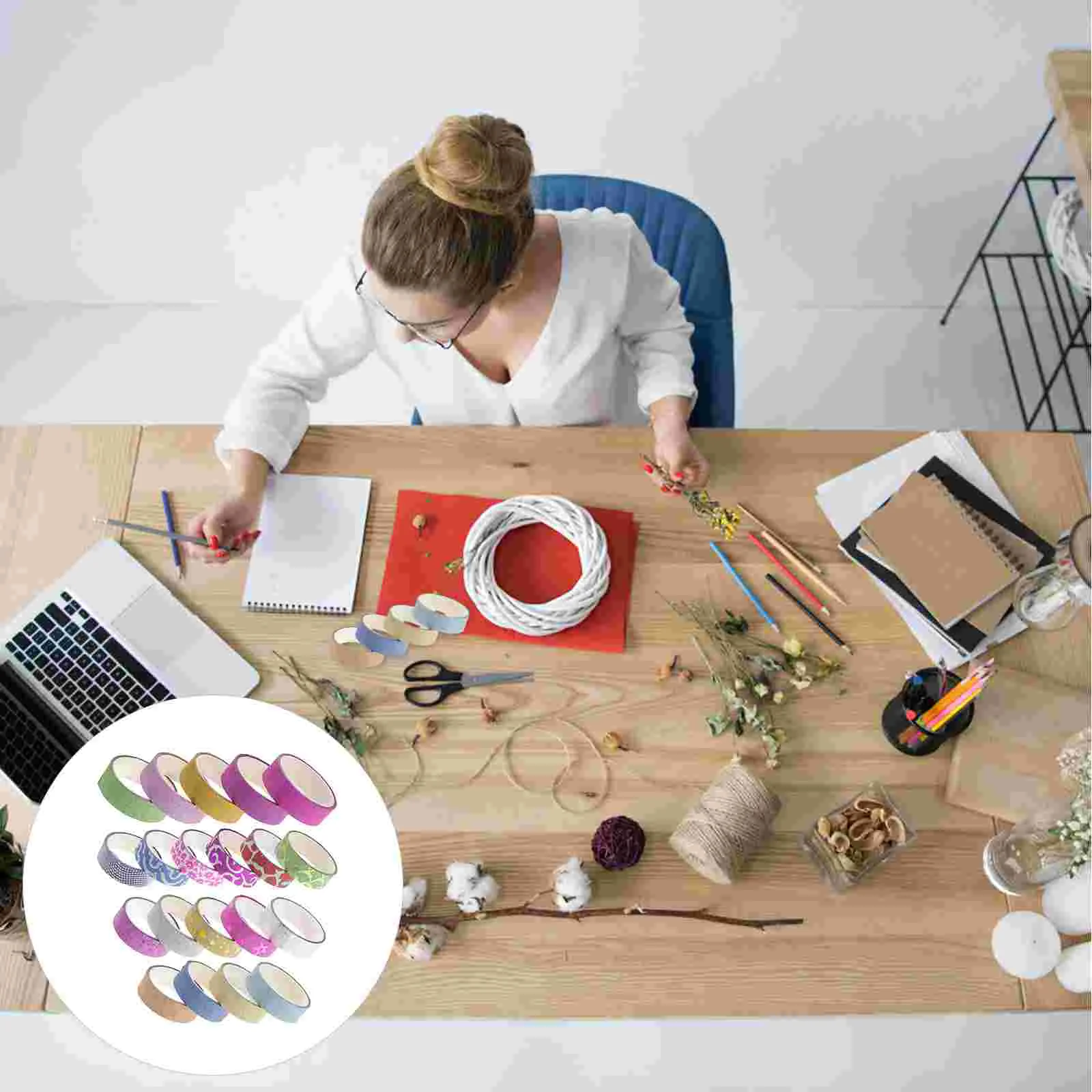 20 Rolls Decor Adhesive Paper Sticker Tapes Christmas DIY Label Craft Glitter Stickers
20 Rolls Decor Adhesive Paper Sticker Tapes Christmas DIY Label Craft Glitter Stickers