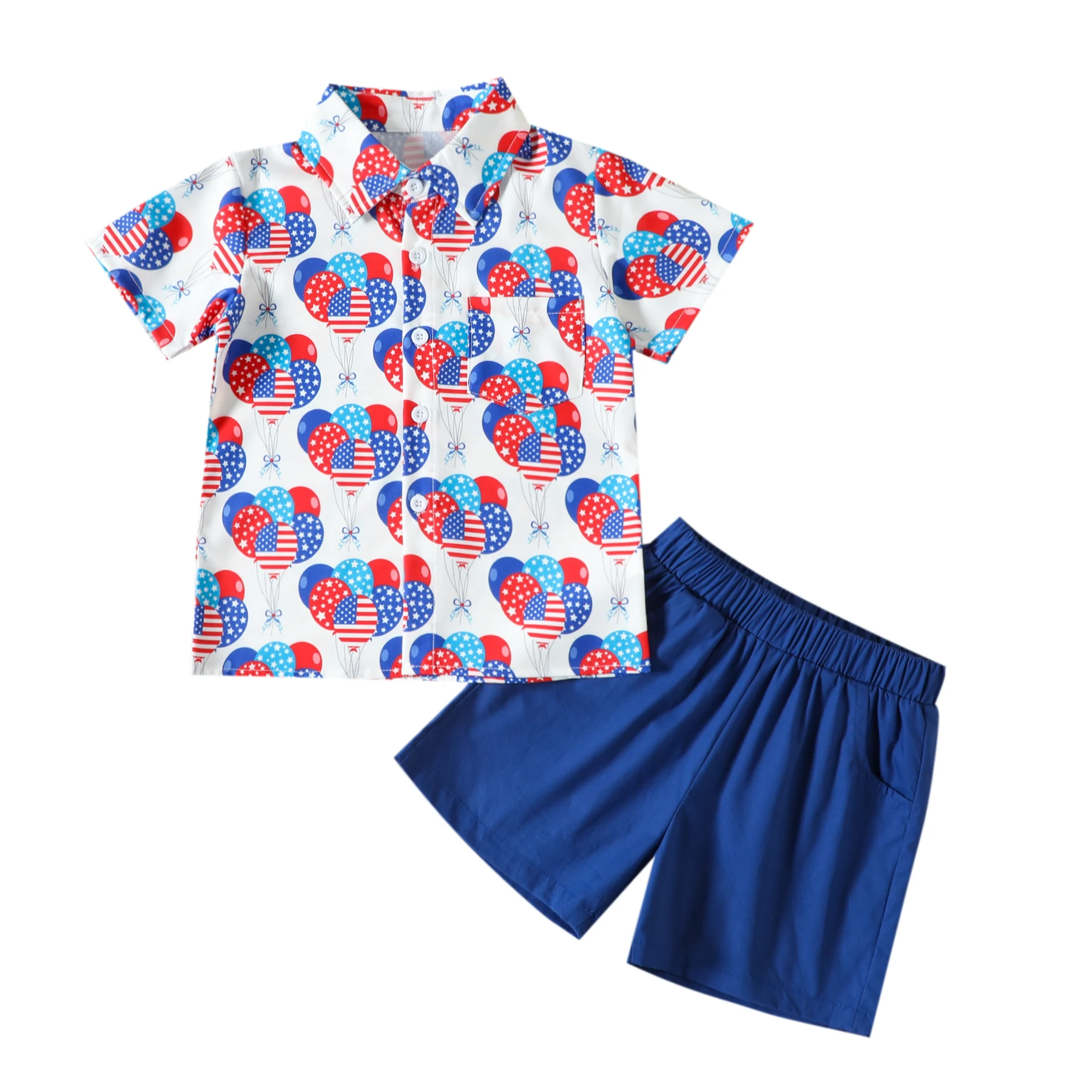 Independence Day Series Summer Boutique Boys Suit Short Sleeve Top Shorts Set Two-Piece Suit
Independence Day Series Summer Boutique Boys Suit Short Sleeve Top Shorts Set Two-Piece Suit