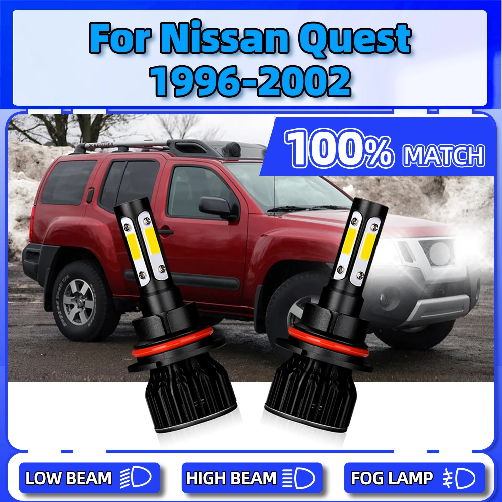 

120W 9007 HB5 Canbus LED Headlight Bulbs 12V Car Headlamp 20000LM Auto Lamps For Nissan Quest 1996 1997 1998 1999 2000 2001 2002