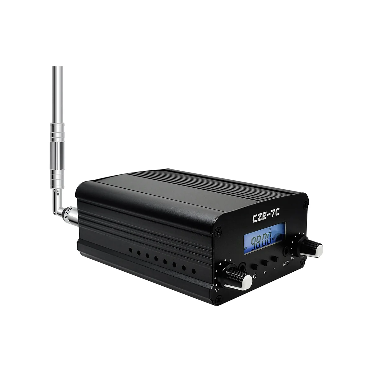 

CZE-7C 7W Long Range FM Transmitter for Drive-in Church, School & Supermarket Events, Light Shows Conference Stereo