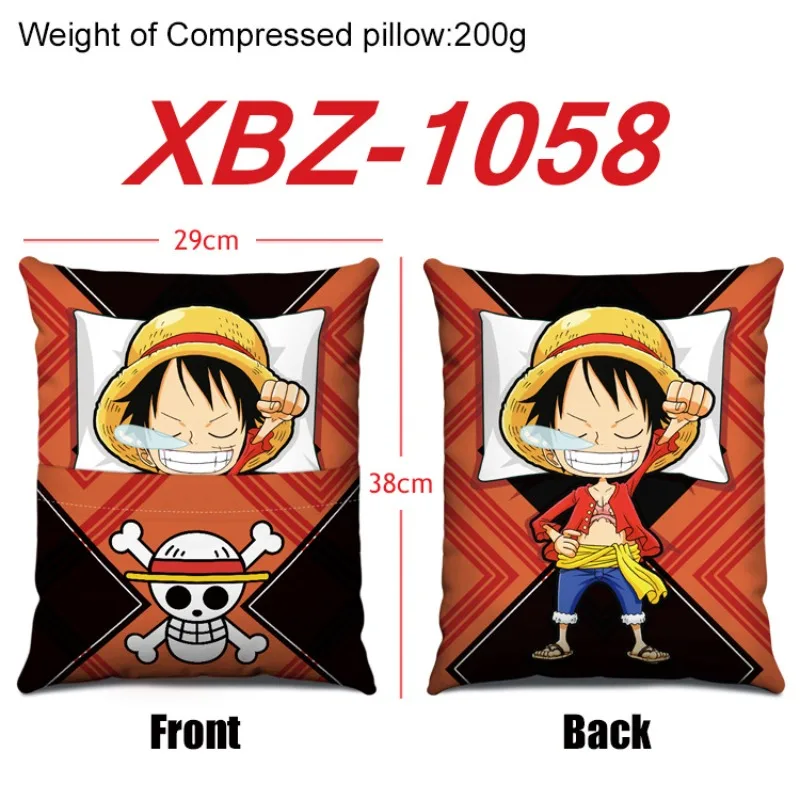 

2023 New One Piece Animation Peripheral Trend Pillow Sofa Cushion One Piece Cartoon Two-dimensional Can Be Lifted Plush Pillow