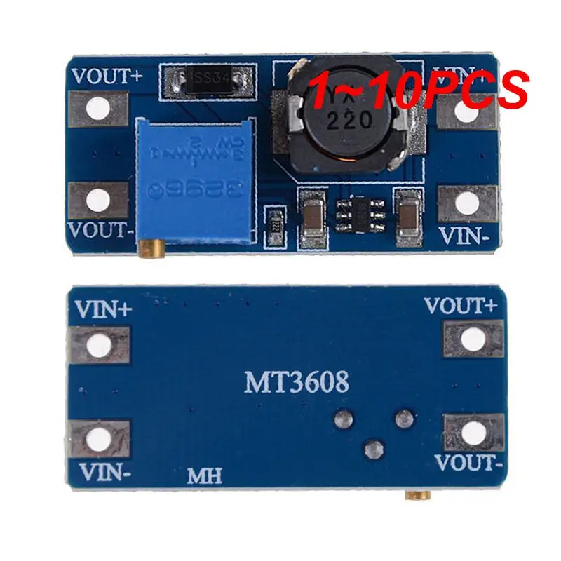 

MT3608 DC-DC Boost Module 2A Boost Power Supply Board Step Up Converter Booster Input 3V/5V To 5V/9V/12V/24V Adjustable