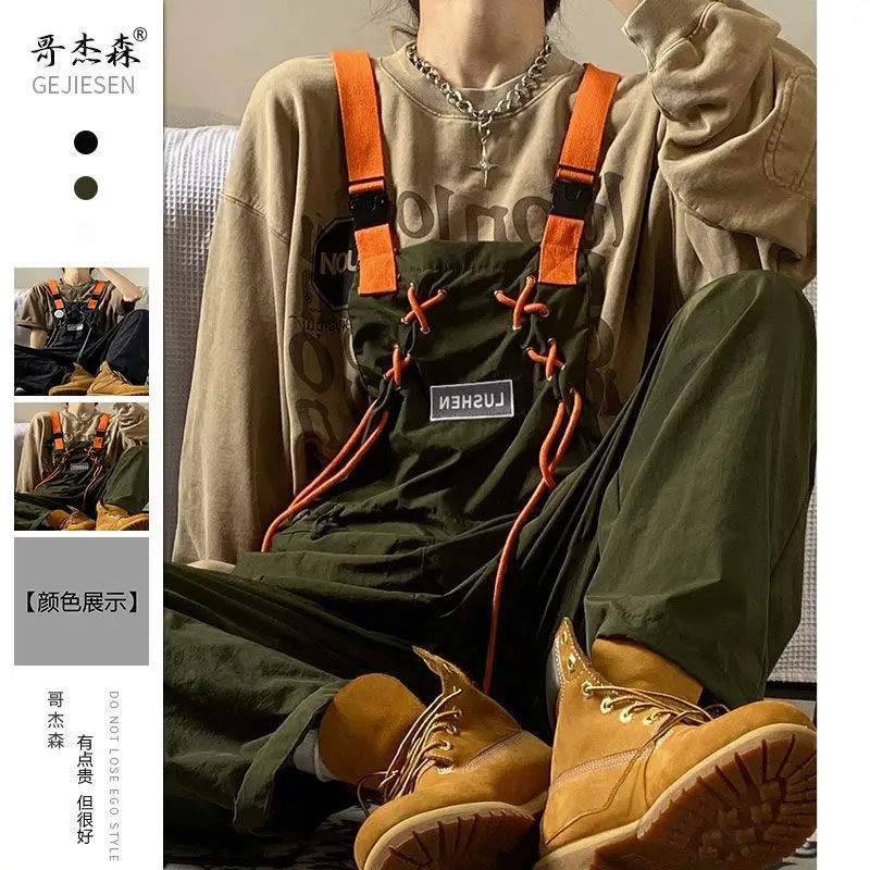 Korean style work overalls men summer thin style trendy brand Japanese retro design trendy niche casual couple one piece pants
Korean style work overalls men summer thin style trendy brand Japanese retro design trendy niche casual couple one piece pants