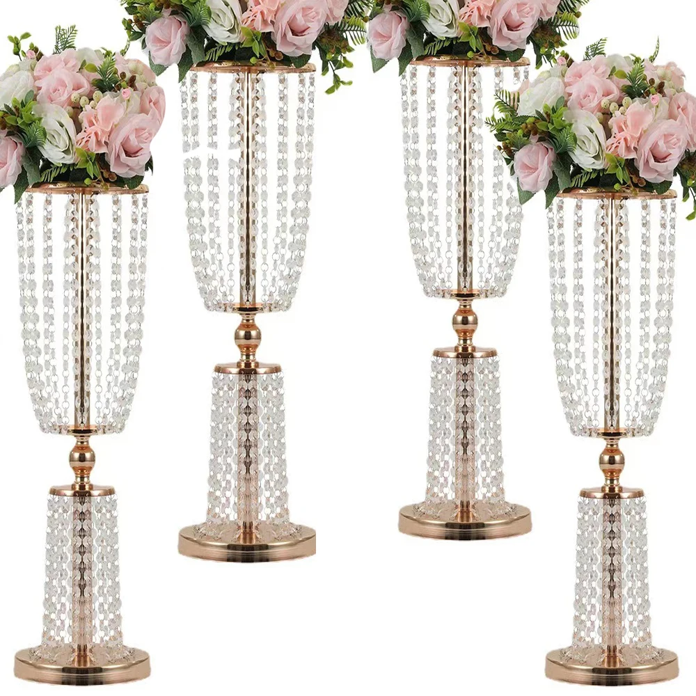 Cylinder 4Pcs Acrylic Imitation Crystal Flower Stand Desktop Wedding Centerpiece Lead Road Event Wedding Party Decoration
Cylinder 4Pcs Acrylic Imitation Crystal Flower Stand Desktop Wedding Centerpiece Lead Road Event Wedding Party Decoration