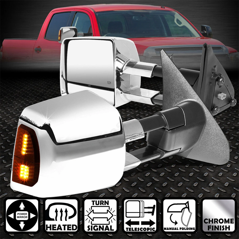 2 pieces Power Heated Signal Side Black LED Turn Tow Mirrors Light For Toyota Tundra 2007-2021 4.6L 5.7L Pickup Toyota Sequoia
2 pieces Power Heated Signal Side Black LED Turn Tow Mirrors Light For Toyota Tundra 2007-2021 4.6L 5.7L Pickup Toyota Sequoia