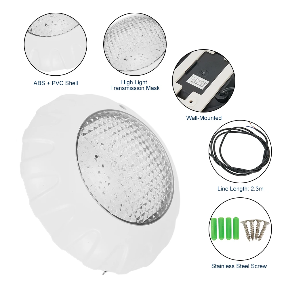 Waterproof Wireless Remote Control Waterfalls Bathtubs Swimming Pool Light RGB LED 2835 3800lm 38W DC12V IP68 Set
Waterproof Wireless Remote Control Waterfalls Bathtubs Swimming Pool Light RGB LED 2835 3800lm 38W DC12V IP68 Set