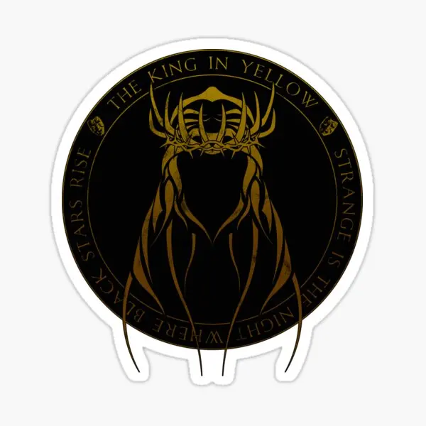 The King In Yellow Sigil Yellow Sign 5PCS Car Stickers for Bumper Room Home Fridge Motorcycle Kid Wall Cute Funny Luggage
The King In Yellow Sigil Yellow Sign 5PCS Car Stickers for Bumper Room Home Fridge Motorcycle Kid Wall Cute Funny Luggage