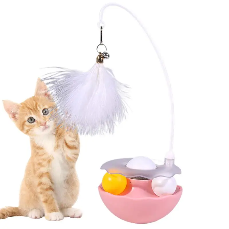

Wand Cat Toys Non Tumble Funny Kitten Teaser Stick Cat Teaser Feather Wand Toy With Catnip Ball For Pet Exercise pet supplies