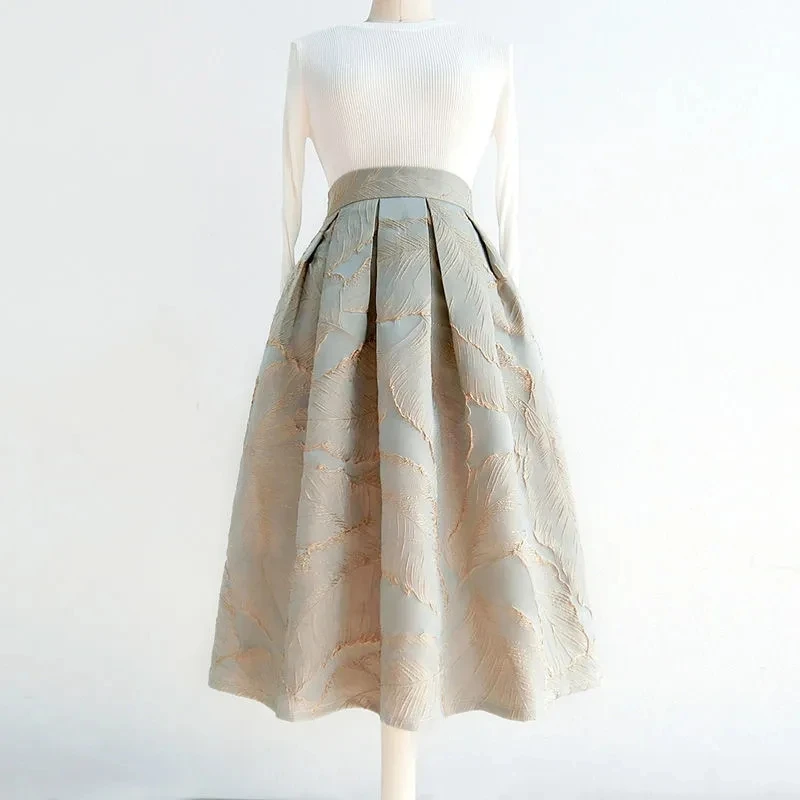 Korean Fashion High Waist Women Clothes Jacquard Three-dimensional Irregular Skirts Streetwear Femme Retro Pockets A-line Skirt
Korean Fashion High Waist Women Clothes Jacquard Three-dimensional Irregular Skirts Streetwear Femme Retro Pockets A-line Skirt