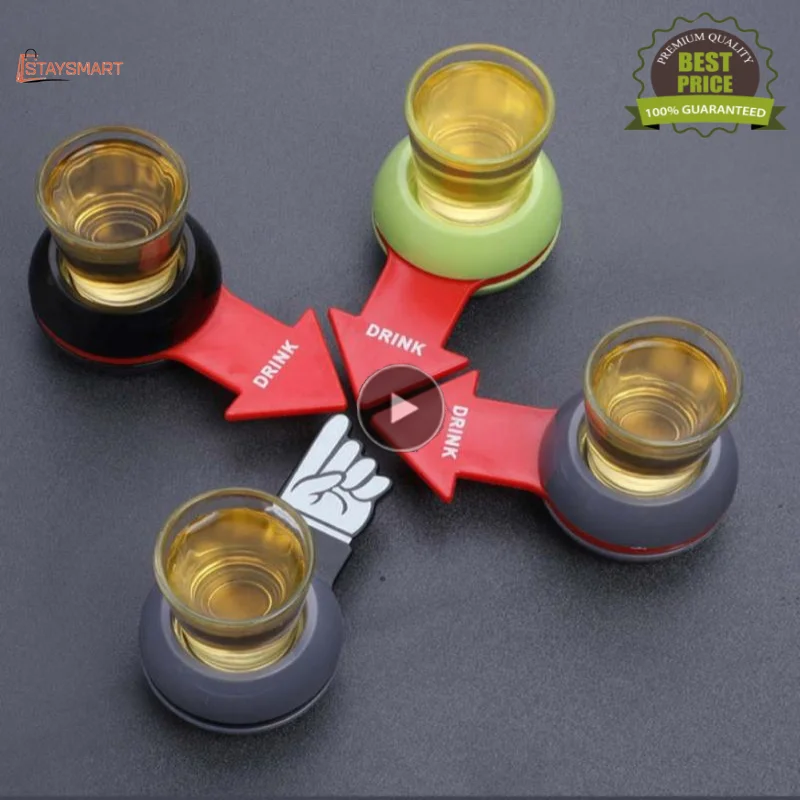

Rotatable Arrow Board Game Pointer Spinner Beer Wine Party Game Entertainment Props Drinking Game Barware Open Beer Drink Tool