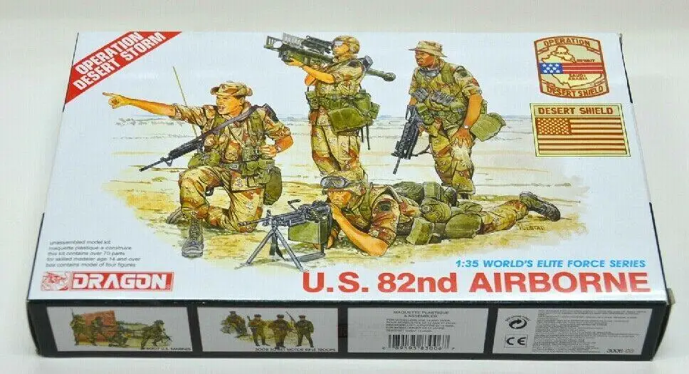 DRAGON 1/35 масштаб 3006 США 82nd воздушно-капельный пластиковый набор моделей
DRAGON 1/35 масштаб 3006 США 82nd воздушно-капельный пластиковый набор моделей