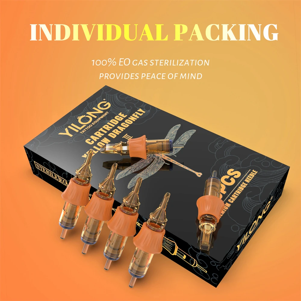 

Tattoo Cartridge Needles 10Pcs Disposable Tattoo Needle Cartridge Integration Cartridge Needles Round Liner Shader for Tattoo