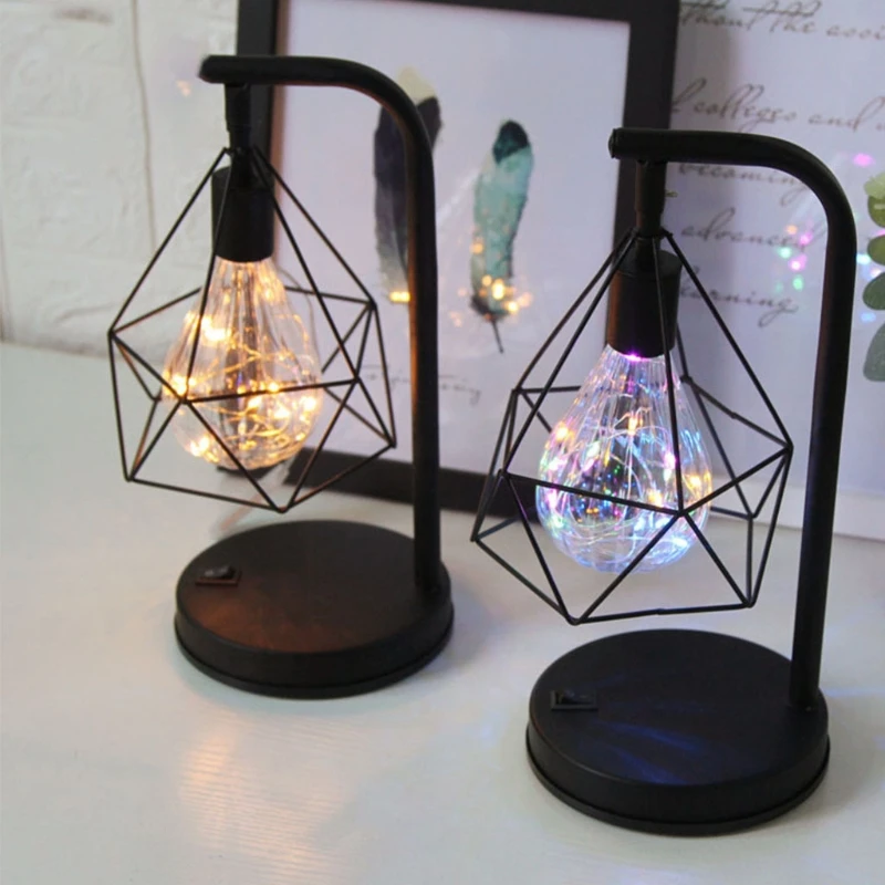 Modern Table Lamp Desk Lamp Cage Light Retro Iron Table Lamp Ball Night Lamp Bedroom Bedside Home Decor Night Light
Modern Table Lamp Desk Lamp Cage Light Retro Iron Table Lamp Ball Night Lamp Bedroom Bedside Home Decor Night Light
