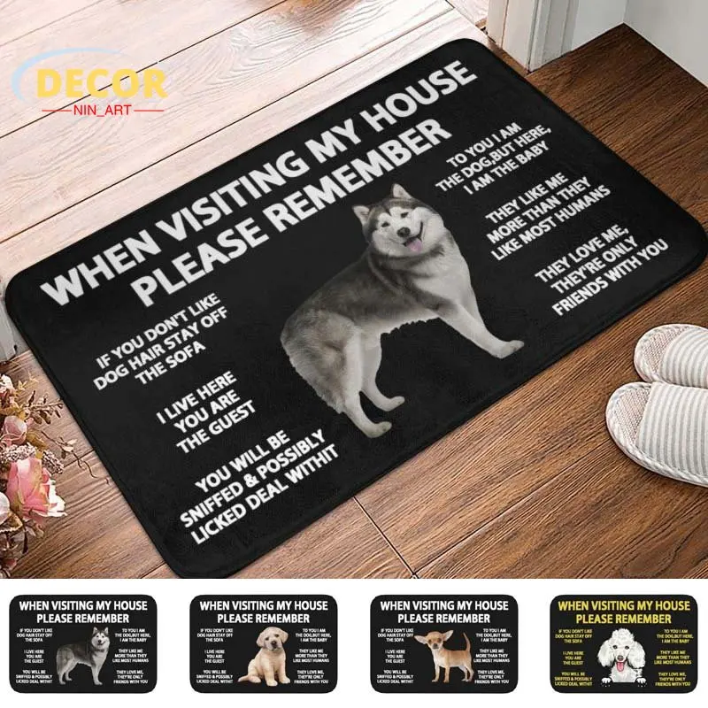 Many Kinds of Dogs Mats Huskie Doberman Teddy Anti-Slip Pet Carpet Bedroom Bathroom Garden Garage Door Floor Decoration Rugs
Many Kinds of Dogs Mats Huskie Doberman Teddy Anti-Slip Pet Carpet Bedroom Bathroom Garden Garage Door Floor Decoration Rugs