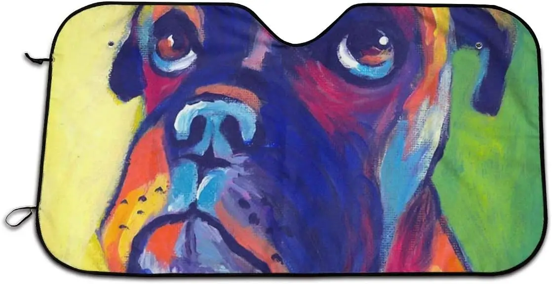 Colorful Dog Animal Boxer Windshield Sunshade for Car SUV Truck Foldable UV Ray Reflector Front Window Sun Shade Visor
Colorful Dog Animal Boxer Windshield Sunshade for Car SUV Truck Foldable UV Ray Reflector Front Window Sun Shade Visor