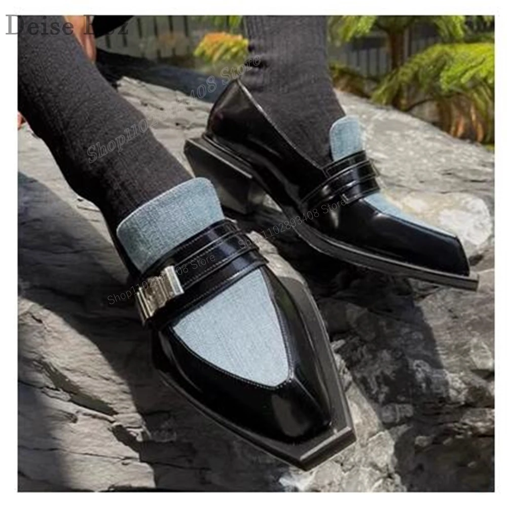 Mutilcolor Pointed Toe Men Dress Shoes Buckle Strap Design Men Shoes Slip-on 2023 New Fashion Zapatillas Mujers
Mutilcolor Pointed Toe Men Dress Shoes Buckle Strap Design Men Shoes Slip-on 2023 New Fashion Zapatillas Mujers
