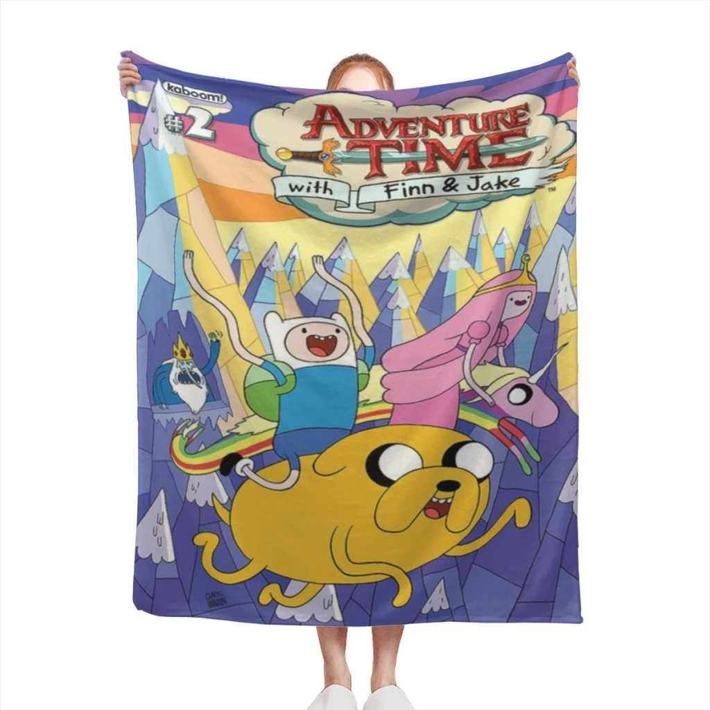 

Cartoon Funny Adventure Medium Blanket Soft comforter sets throw for Couch Warm Flannel Blankets Bedroom Décor