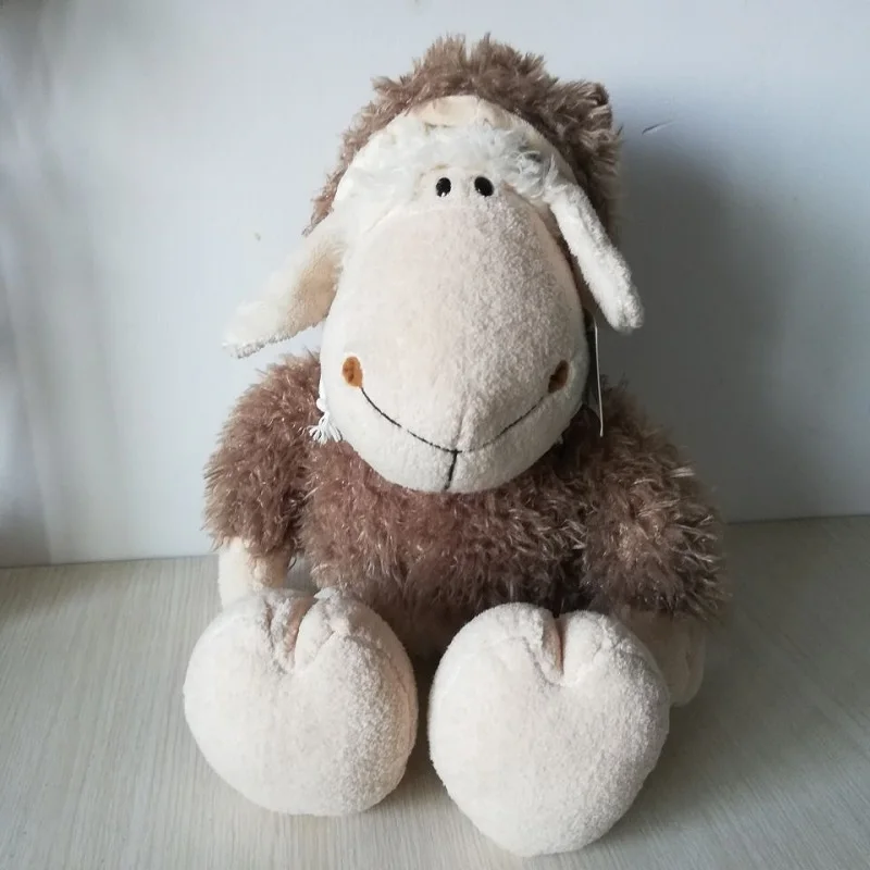

About 35cm Lovely Sheep Plush Toy Cute Sheep With Hat Soft Doll Boys And Girls Toys Birthday Xmas Gift s0647