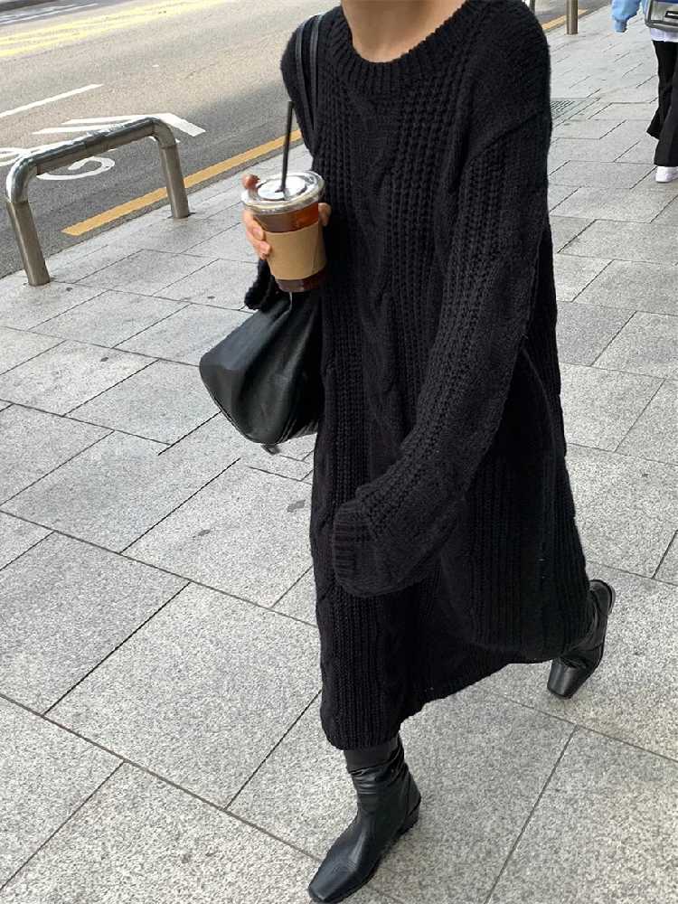 Winter 2022 Korean Woman Warm Solid Sweater Dress Women Vestido Feminino Elegant Thick Vintage Clothing Knitted Autumn Dresses
Winter 2022 Korean Woman Warm Solid Sweater Dress Women Vestido Feminino Elegant Thick Vintage Clothing Knitted Autumn Dresses