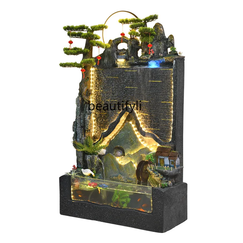 Chinese Style Water Curtain Wall Fish Tank Flowing Water Ornaments Hotel Office Entrance Courtyard Decoration
Chinese Style Water Curtain Wall Fish Tank Flowing Water Ornaments Hotel Office Entrance Courtyard Decoration