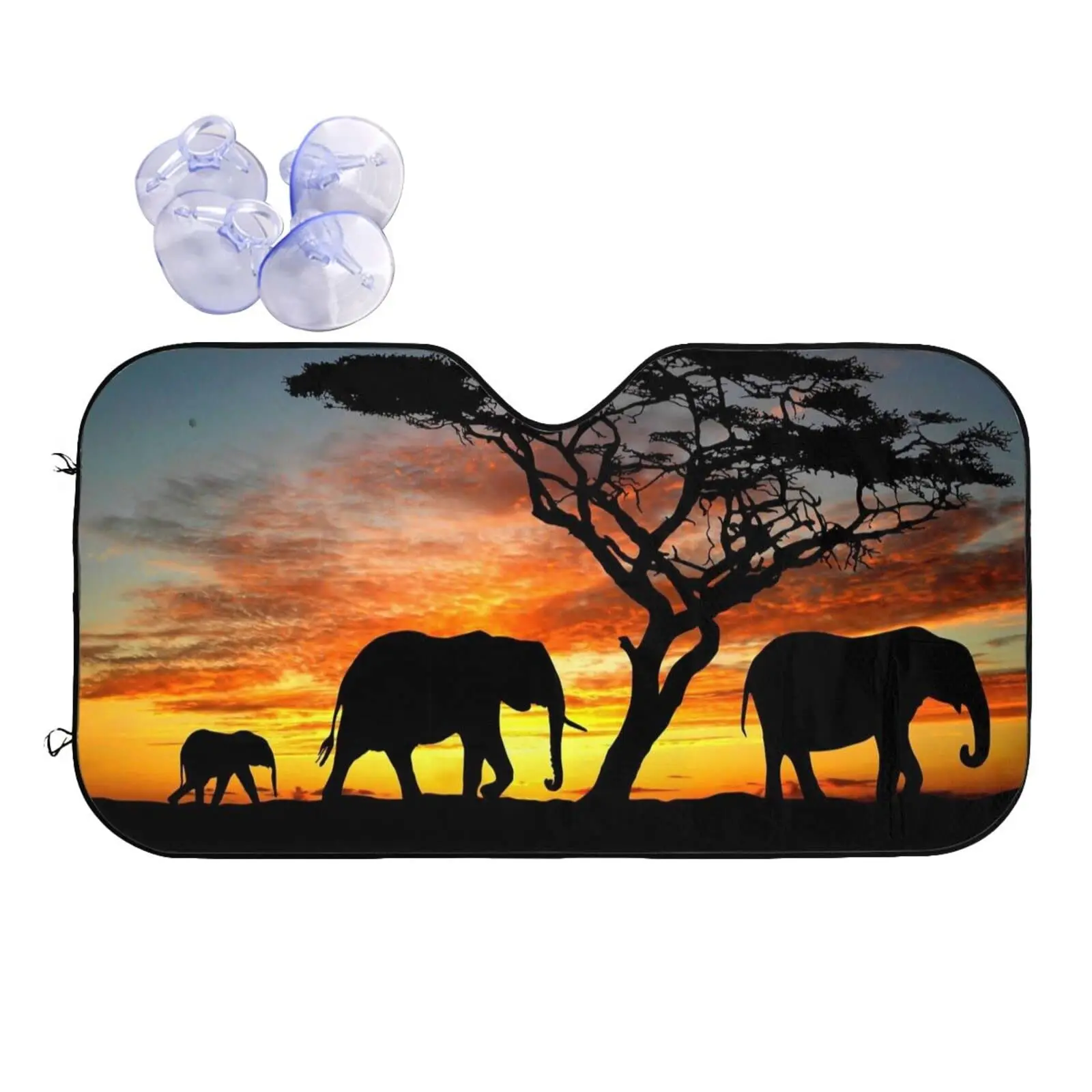 Elephant Printed Car Windshield Sunshade Foldable Car Sun Visor Block UV Heat Protection Universal Accessories for Sedan SUV
Elephant Printed Car Windshield Sunshade Foldable Car Sun Visor Block UV Heat Protection Universal Accessories for Sedan SUV