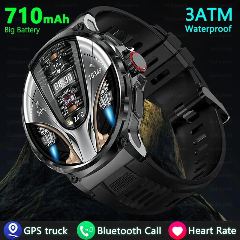 

1.85Inch HD Bluetooth Call 710mAh Smart Watch Men 3ATM Waterproof Sports Fitness Tracker Heart Monitor Smartwatch For XIAOMI IOS