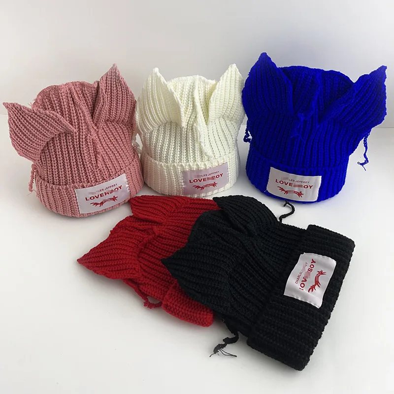 Unisex Pig Ear Knit Hat Double-layer Warm Cat Ear Woolen Hat Cute Fashion Hooded Cap Thicken Woolen Hip-hop Personality Hat
Unisex Pig Ear Knit Hat Double-layer Warm Cat Ear Woolen Hat Cute Fashion Hooded Cap Thicken Woolen Hip-hop Personality Hat