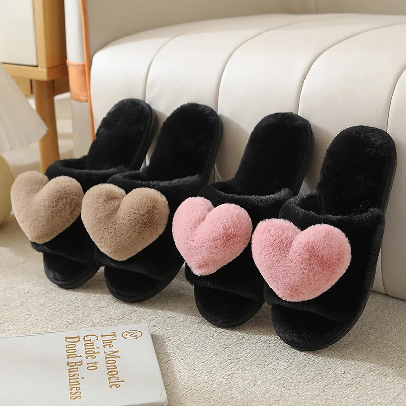 Women Indoor Warm Home Slippers Bedroom Cute Heart Pattern Non-slip Soft Comfort Plush House Slippers Shoes Autumn Winter
Women Indoor Warm Home Slippers Bedroom Cute Heart Pattern Non-slip Soft Comfort Plush House Slippers Shoes Autumn Winter