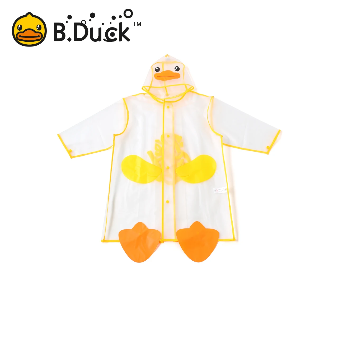 

B.Duck Raincoat Kids Cartoon Animal Style Waterproof Kid Raincoat Baby Cute Children's Waterproof Rain Jacket Wear Coat Girl Boy