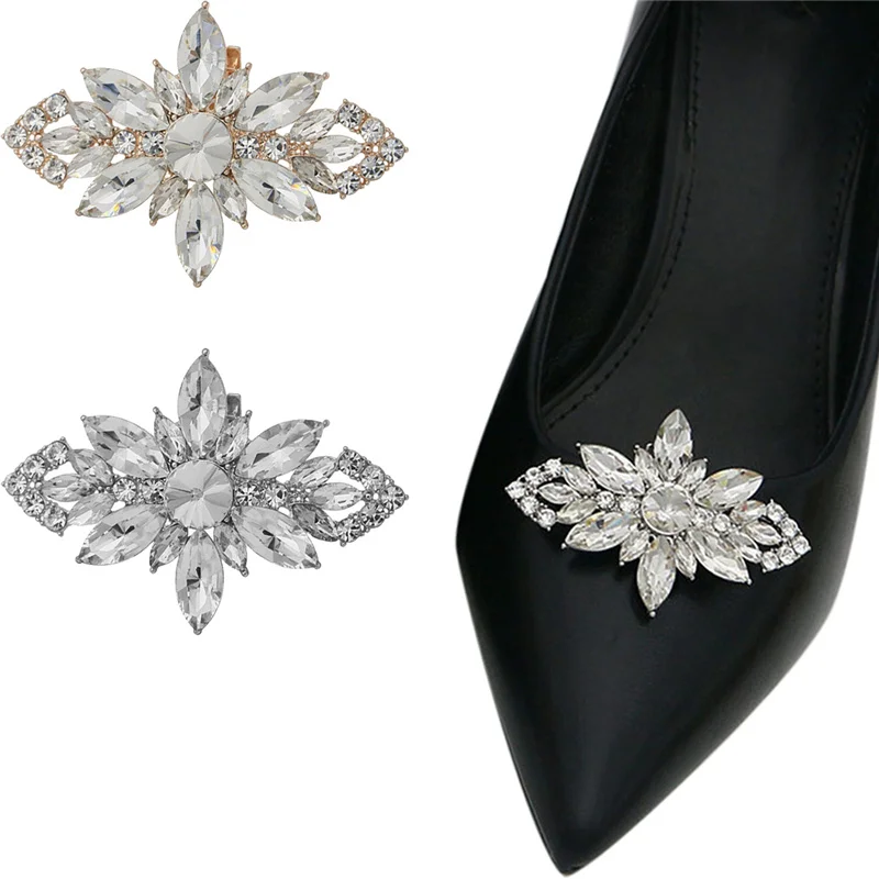 Fashion Shoe Embellishment Rhombus Snowflake Rhinestone Shoe Clips Detachable High Heel Decoration DIY Accessories for Wedding
Fashion Shoe Embellishment Rhombus Snowflake Rhinestone Shoe Clips Detachable High Heel Decoration DIY Accessories for Wedding