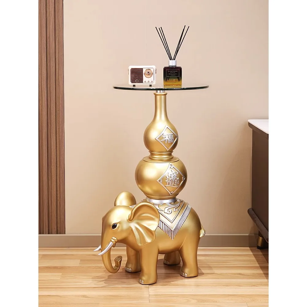 

Gourd elephant floor decoration TV cabinet on both sides of the large-scale housewarming gifts living room decorations porch sto