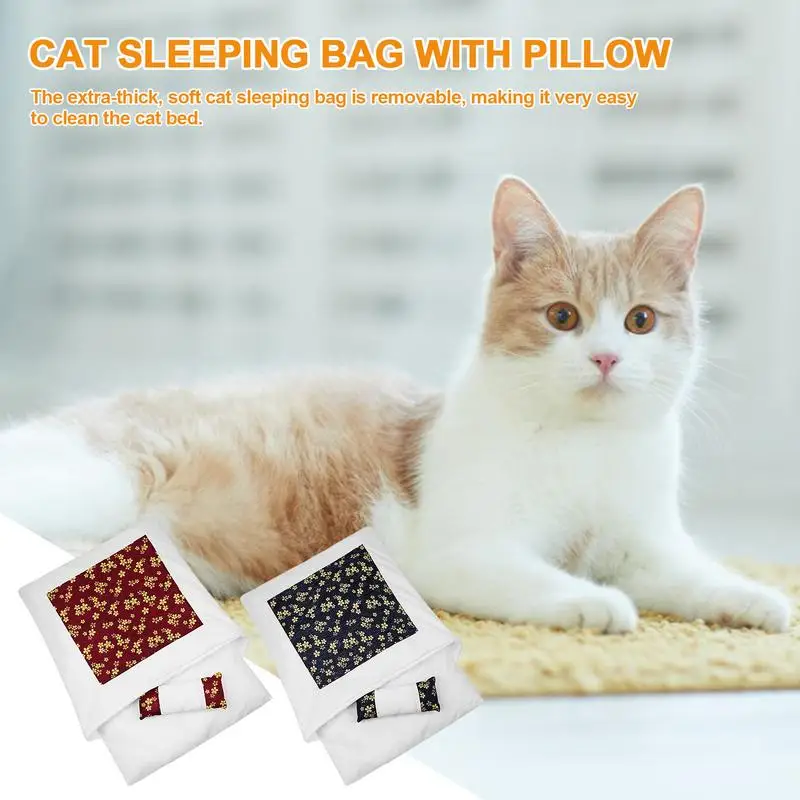 Orthopaedic Cat Sleeping Bag winter Warm Sack Soft Cat Bed Burrow Removable Cat Cave Bed Sleeping Bag Cozy Pet House for indoors
Orthopaedic Cat Sleeping Bag winter Warm Sack Soft Cat Bed Burrow Removable Cat Cave Bed Sleeping Bag Cozy Pet House for indoors