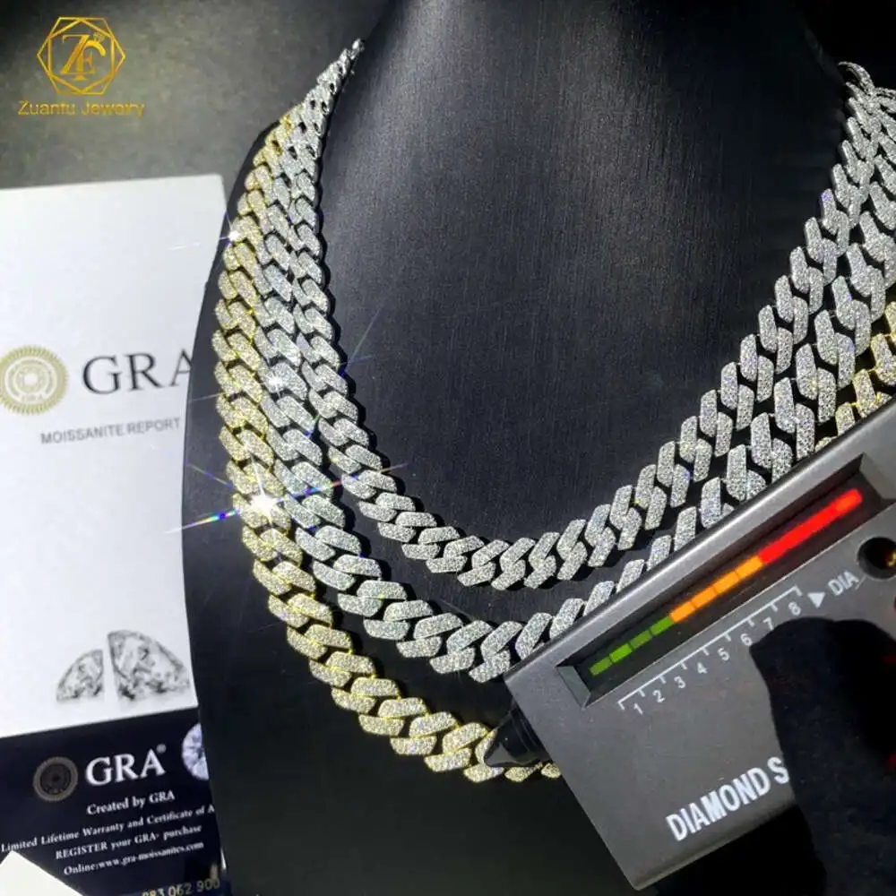 6mm 8mm 10mm 12mm 14mm 16mm 18mm 20mm Real Gold Plating Trendy 925 Silver Necklace Moissanite Cuban Link Chain Hip Hop Jewelry
6mm 8mm 10mm 12mm 14mm 16mm 18mm 20mm Real Gold Plating Trendy 925 Silver Necklace Moissanite Cuban Link Chain Hip Hop Jewelry