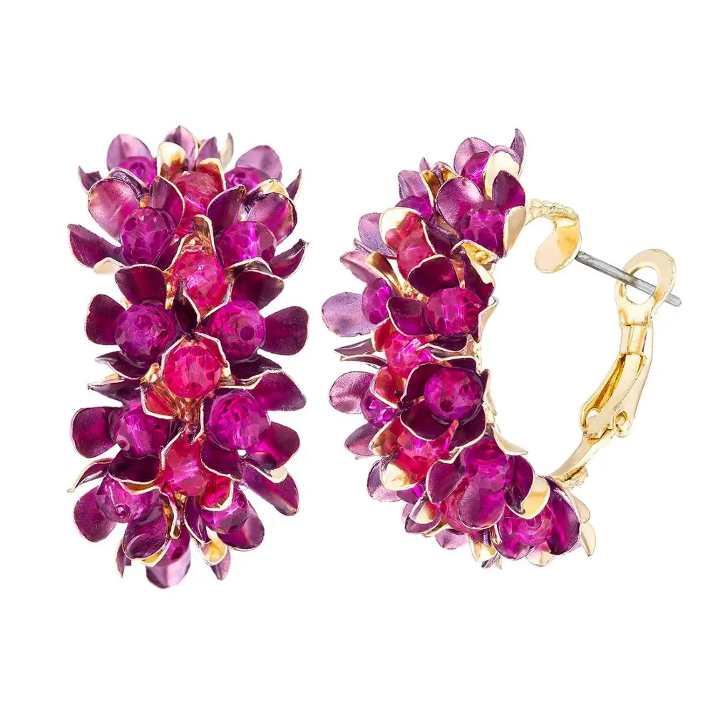 New Design Brand Colorful Metal Flower Hoop Earring For Women Fashion Personality Colorful Floral EarringJewelry Gift
New Design Brand Colorful Metal Flower Hoop Earring For Women Fashion Personality Colorful Floral EarringJewelry Gift