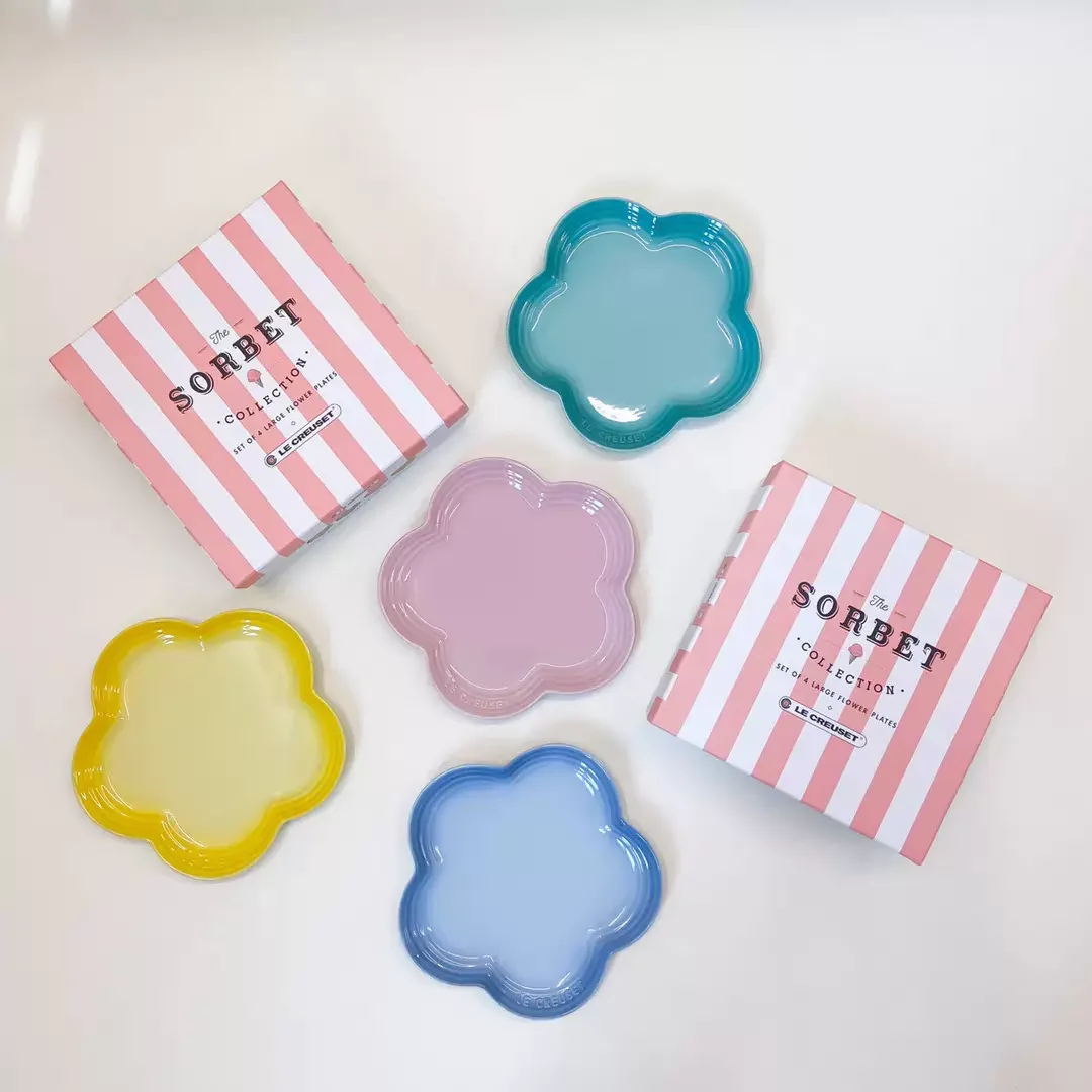23cm Ceramic Dining Plate French Stone Ceramic Flower Shaped Dining Plate Afternoon Tea Accessories Household Appliances
23cm Ceramic Dining Plate French Stone Ceramic Flower Shaped Dining Plate Afternoon Tea Accessories Household Appliances