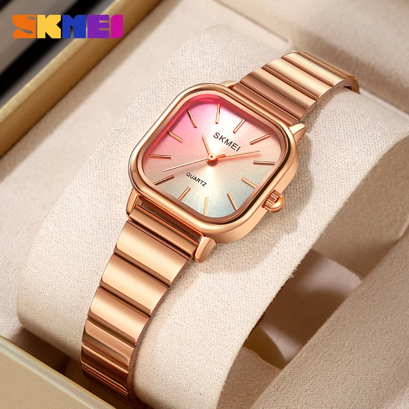 

SKMEI 2190 For Ladies Female Girl Women Watches Waterproof Clock reloj mujer Luxury Stainless Steel Strap Quartz Wristwatch