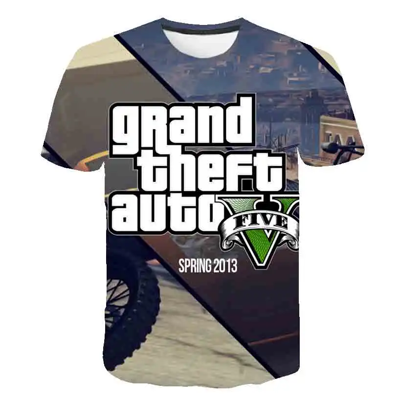 Anime Grand Theft Auto T Shirt Children Cartoon Style Funny Cartoon 3D Print Casual T-shirt Boy Girl Clothing 1-14 Year Kids Top
Anime Grand Theft Auto T Shirt Children Cartoon Style Funny Cartoon 3D Print Casual T-shirt Boy Girl Clothing 1-14 Year Kids Top