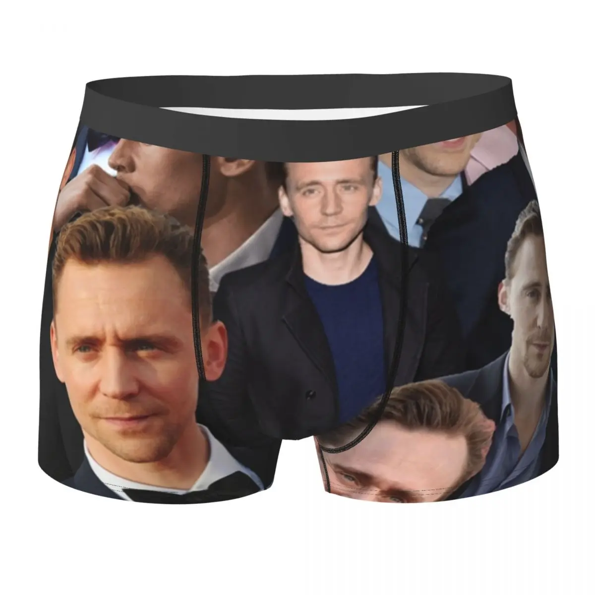 

Boxer Underpants Shorts Tom Hiddleston Collage Panties Men's Comfortable Underwear for Homme Man Boyfriend Gifts