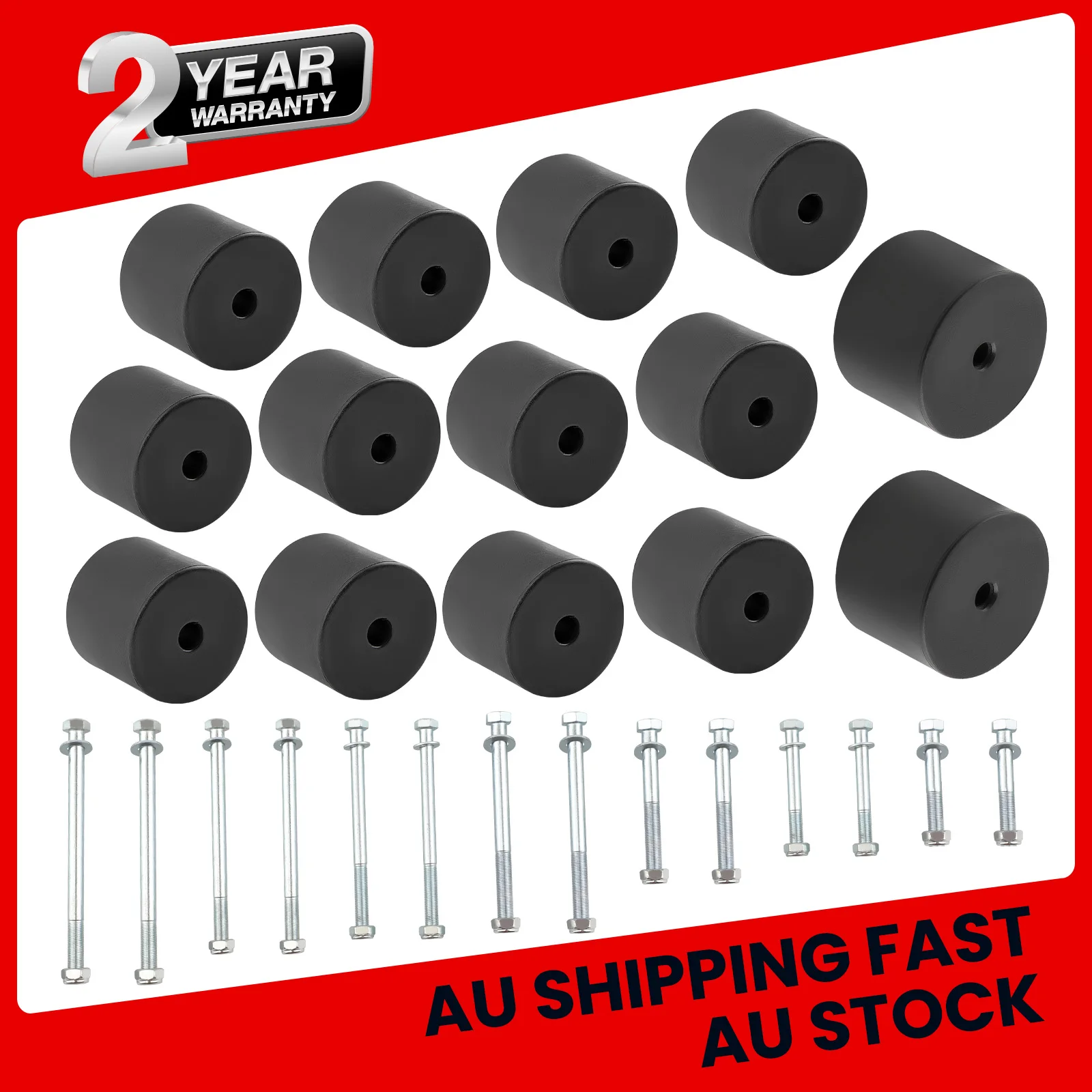 

50mm 2" inch Body Lift Kit Blocks Bolts Fit Nissan Navara D22 Dual Cab Tray Tub for STR Dual Cab 4X4 lift Cab Tray Tub