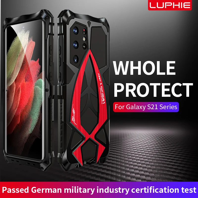 Luphie Rugged Phone Case Full Protection Armor For Samsung Galaxy S21 Plus 5G Shockproof Metal Fundas Shell Bumper
Luphie Rugged Phone Case Full Protection Armor For Samsung Galaxy S21 Plus 5G Shockproof Metal Fundas Shell Bumper
