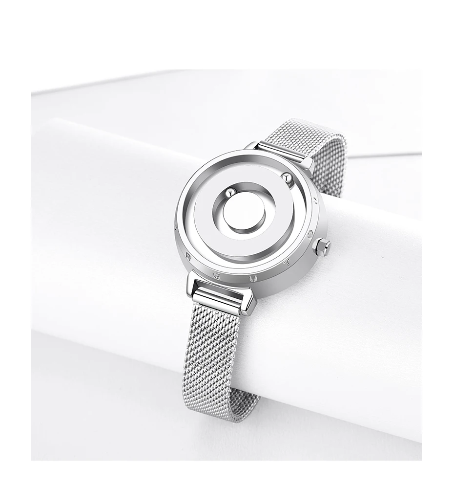 Eutour New Original Magnetic Rosegold Trend Women's Watch Female Student Quartz Minimalist Plant Fashion Stainless Steel Belt Eutour New Original Magnetic Rosegold Trend Women's Watch Female Student Quartz Minimalist Plant Fashion Stainless Steel Belt