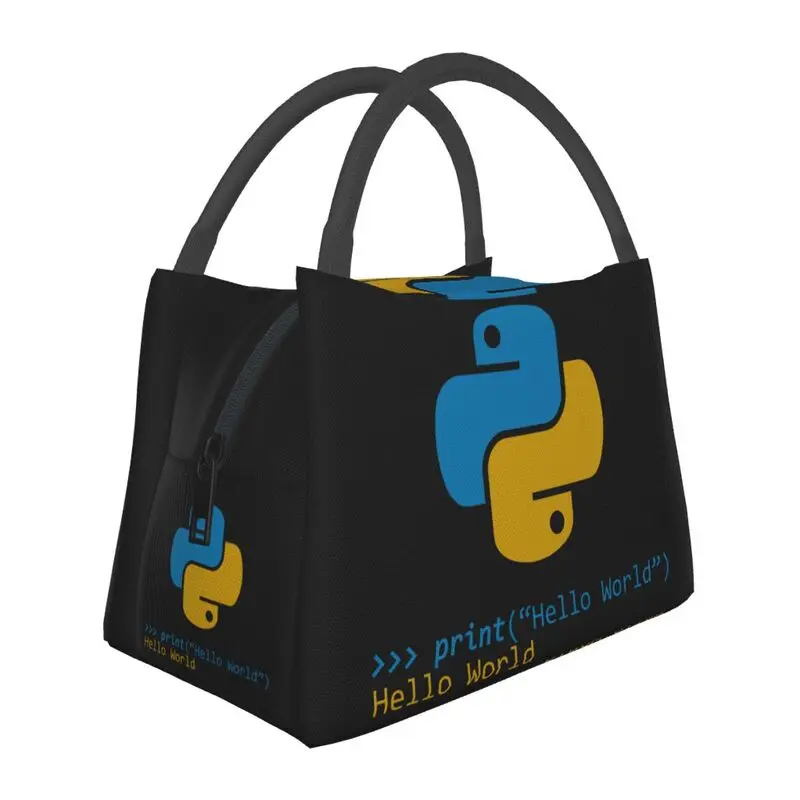 Computer Developer Python Insulated Lunch Bags for Work Office Programmer Programming Coder Waterproof Cooler Thermal Lunch Box
Computer Developer Python Insulated Lunch Bags for Work Office Programmer Programming Coder Waterproof Cooler Thermal Lunch Box