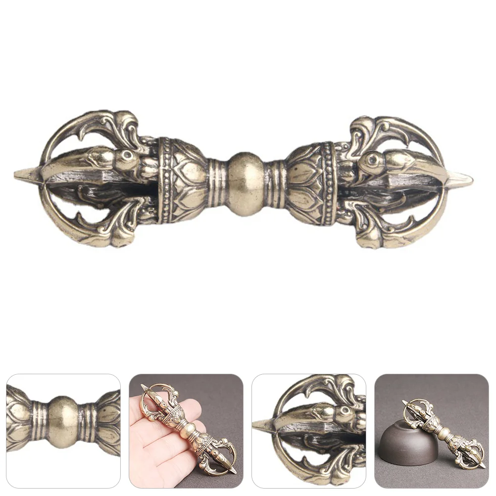 Unique Brass Vajra Pestle Brass Dharma Ornament Retro Brass Craft Vajra Subduing Devil Pestle Religious Magic Instrument
Unique Brass Vajra Pestle Brass Dharma Ornament Retro Brass Craft Vajra Subduing Devil Pestle Religious Magic Instrument