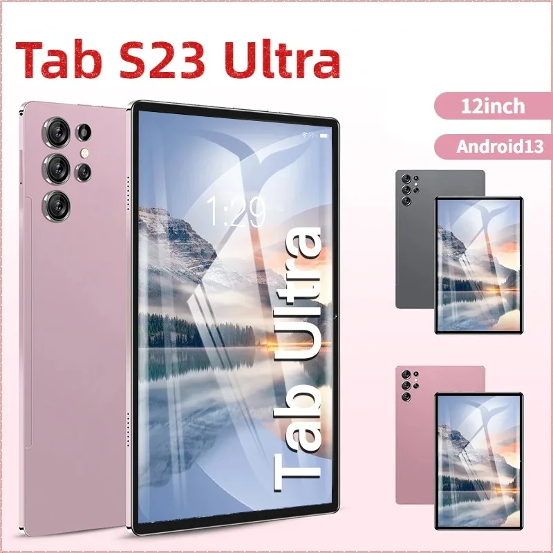 

2024 оригинальный S23 Ultra 12-дюймовый HD 4K планшетный ПК глобальная версия Dual Sim 16 ГБ + 1 ТБ Snapdragon888 Android 13 разблокированный телефон