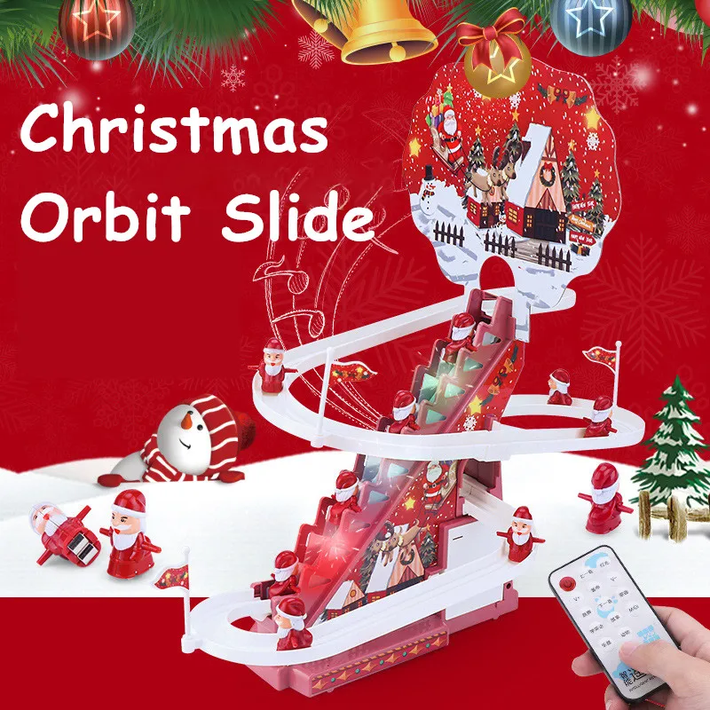 Christmas Gift Electric Climbing Ladder Toys Santa Claus Race Track Music Slides Toy Set Children Puzzle Presents Xmas Decor
Christmas Gift Electric Climbing Ladder Toys Santa Claus Race Track Music Slides Toy Set Children Puzzle Presents Xmas Decor