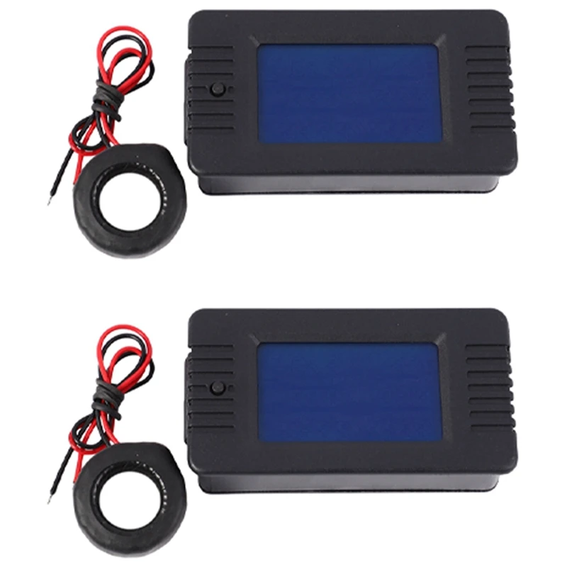 2X Newest AC 6In1 220V 100A Single Phase Digital Panel Amp Volt Current Meter Watt Kwh Power Factor Meter With Coil CT
2X Newest AC 6In1 220V 100A Single Phase Digital Panel Amp Volt Current Meter Watt Kwh Power Factor Meter With Coil CT