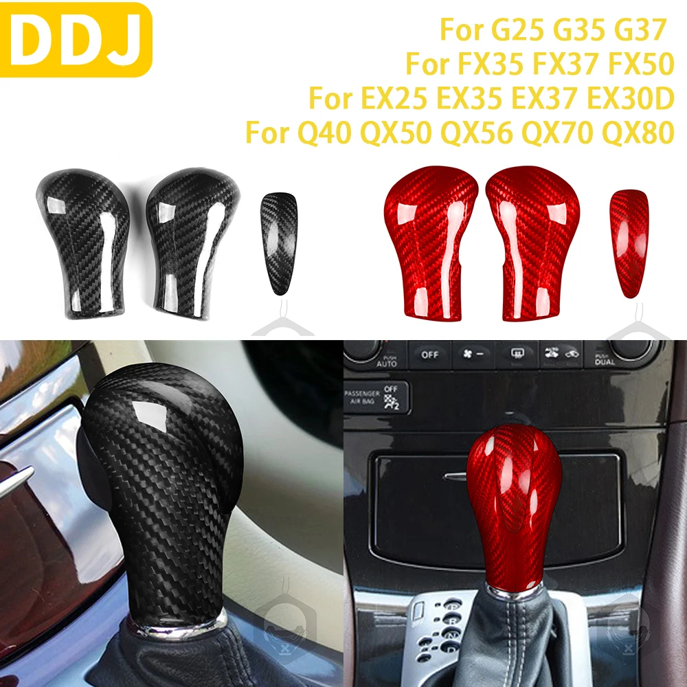 For Infiniti G35 G37 2008 2009 2010 2011 2012 2013 Q40 FX35 QX50 Accessories Real Carbon Fiber Car Gears Cover Trim Sticker
For Infiniti G35 G37 2008 2009 2010 2011 2012 2013 Q40 FX35 QX50 Accessories Real Carbon Fiber Car Gears Cover Trim Sticker